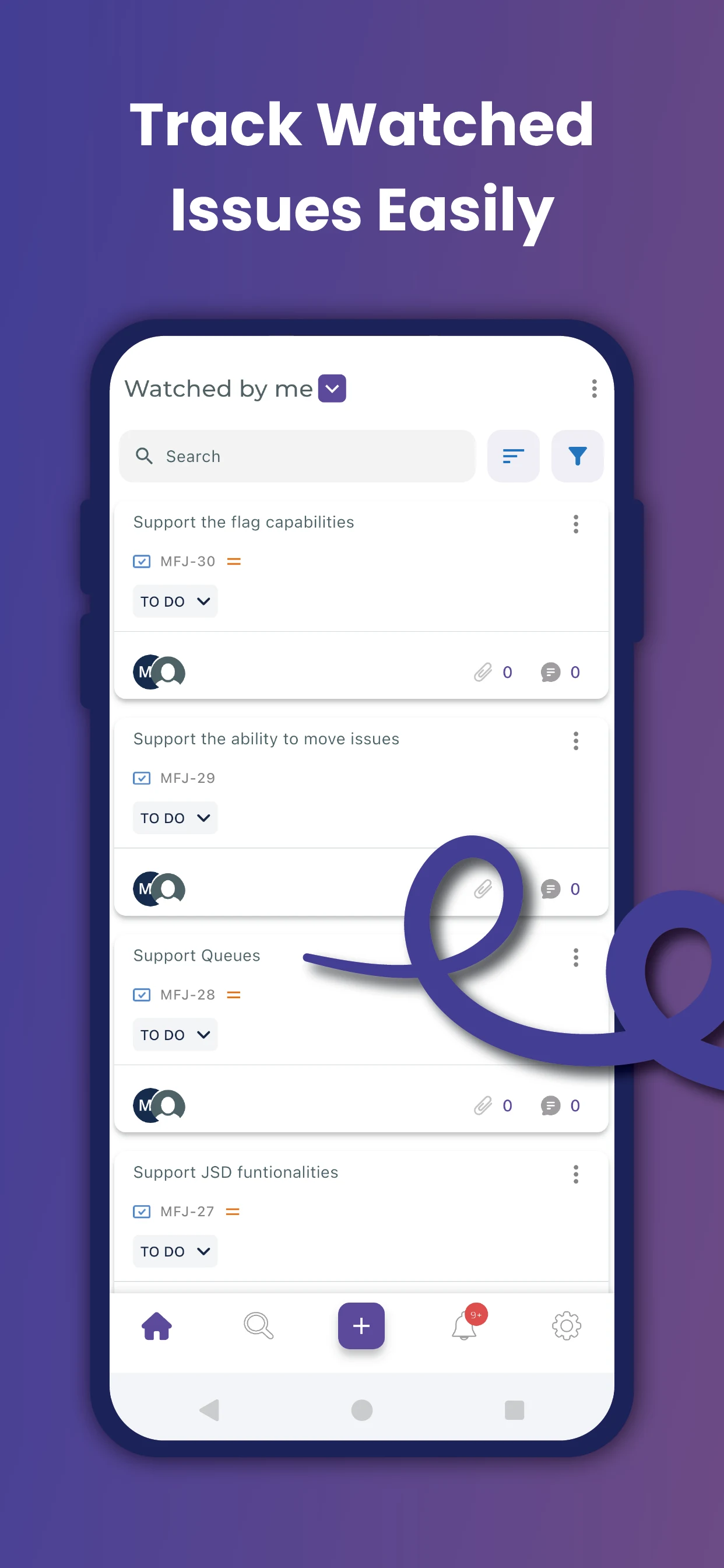 Mobile for Jira screenshot
